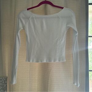 White Long Sleeve Top